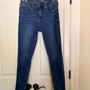 Seven7 Women's Skinny Jeans in Dark Blue Wash